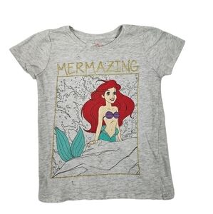 Disney Little‎ Mermaid Ariel Mermazing Glitter Graphic Tee-Shirt 3T Girls